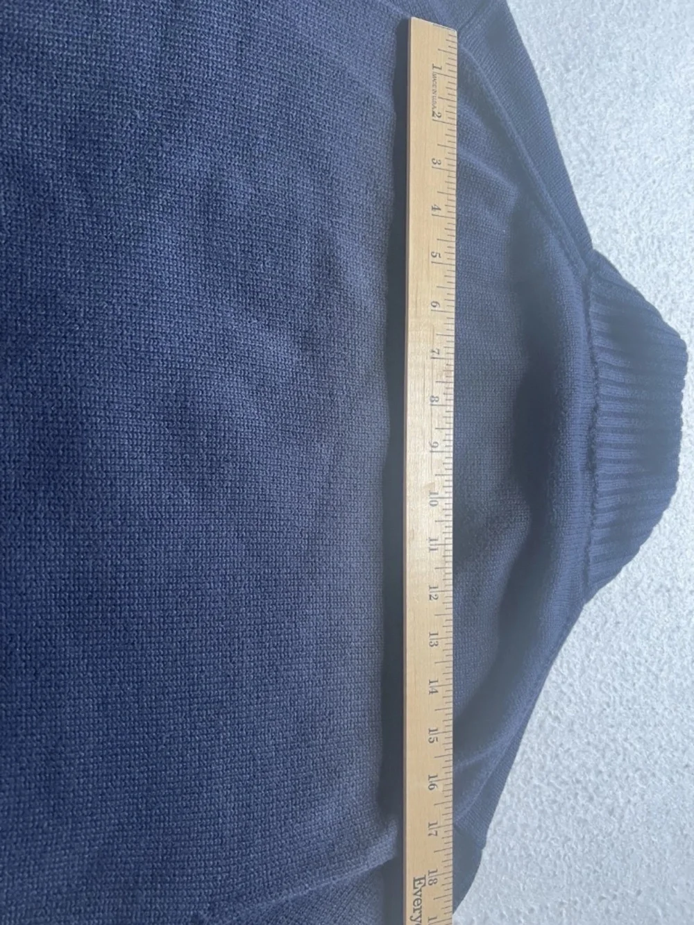 Vinatage Polo Ralph Lauren Mens Blue Quarter Zip Sweater Y2K Size XXL